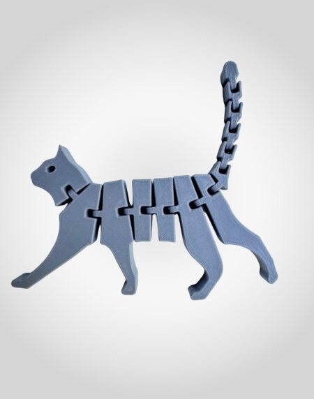 Printnests3d_ 3D Printed Articulated Flexi Cat Keychain