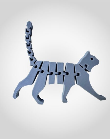 Printnests3d_ 3D Printed Articulated Flexi Cat Keychain