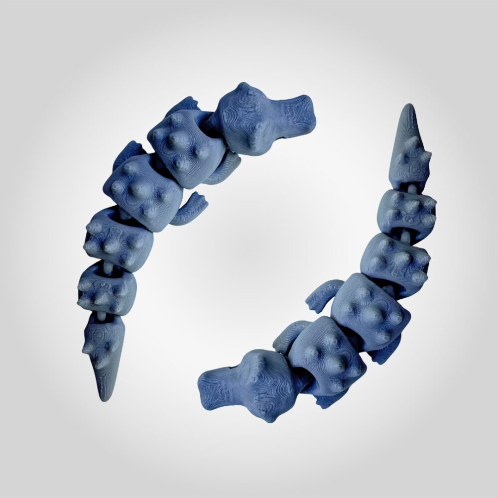 Printnests3d_ 3D Printed Articulated Flexi Croc Keychain