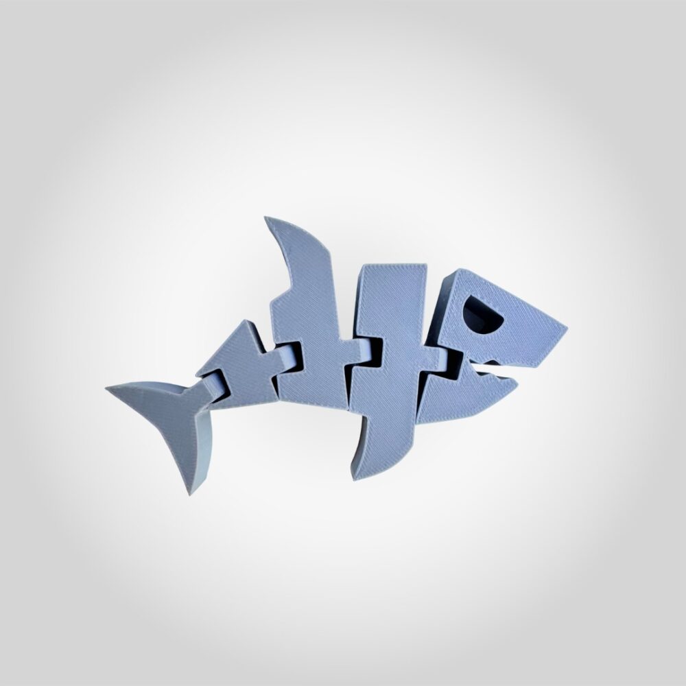Printnests3d_ 3D Printed Articulated Flexi Fish Keychain