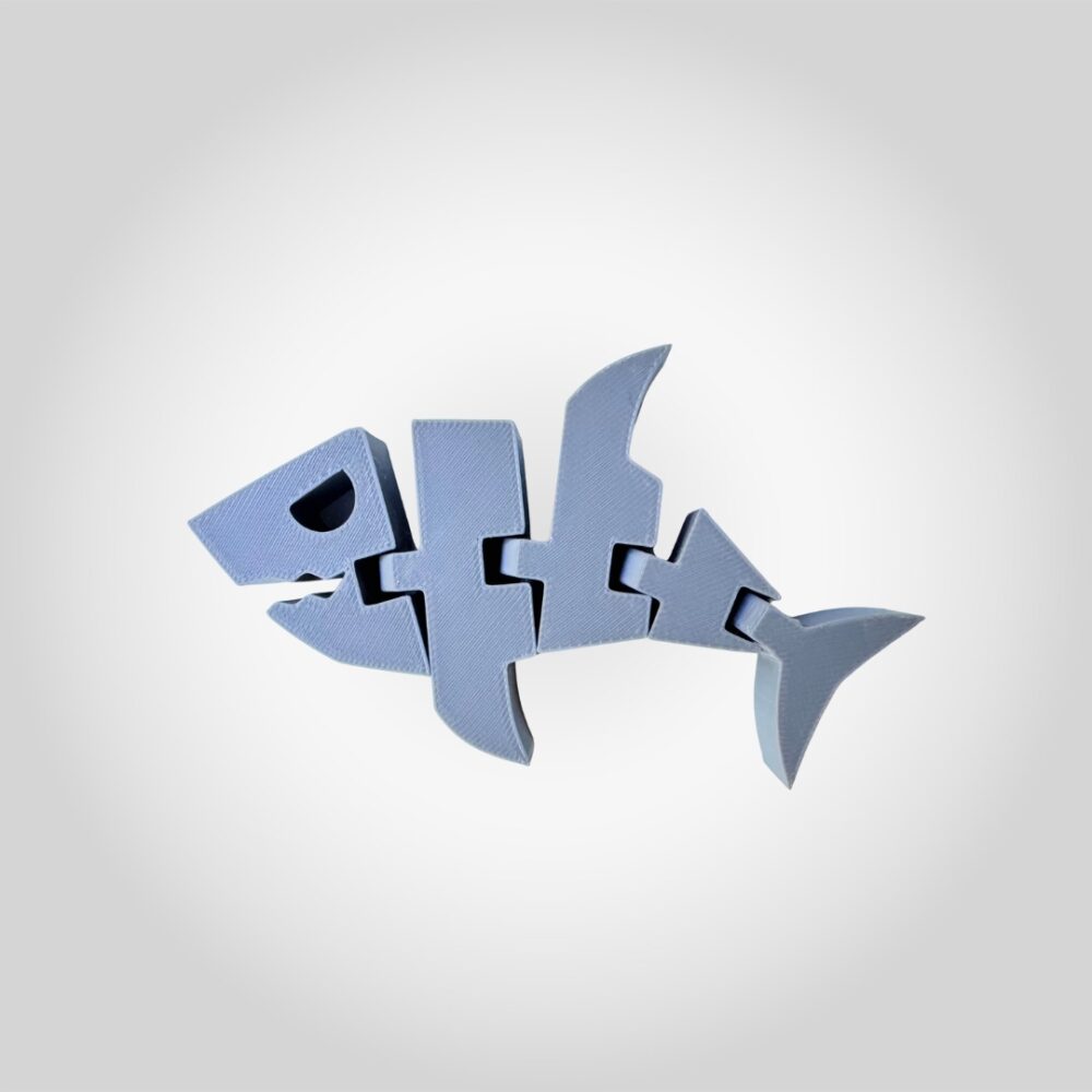 Printnests3d_ 3D Printed Articulated Flexi Fish Keychain