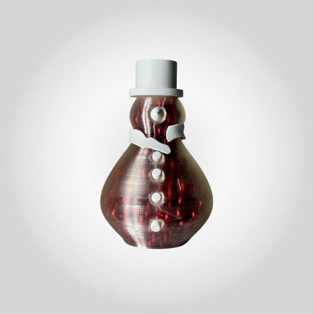 3d Prionted Snow Man Red