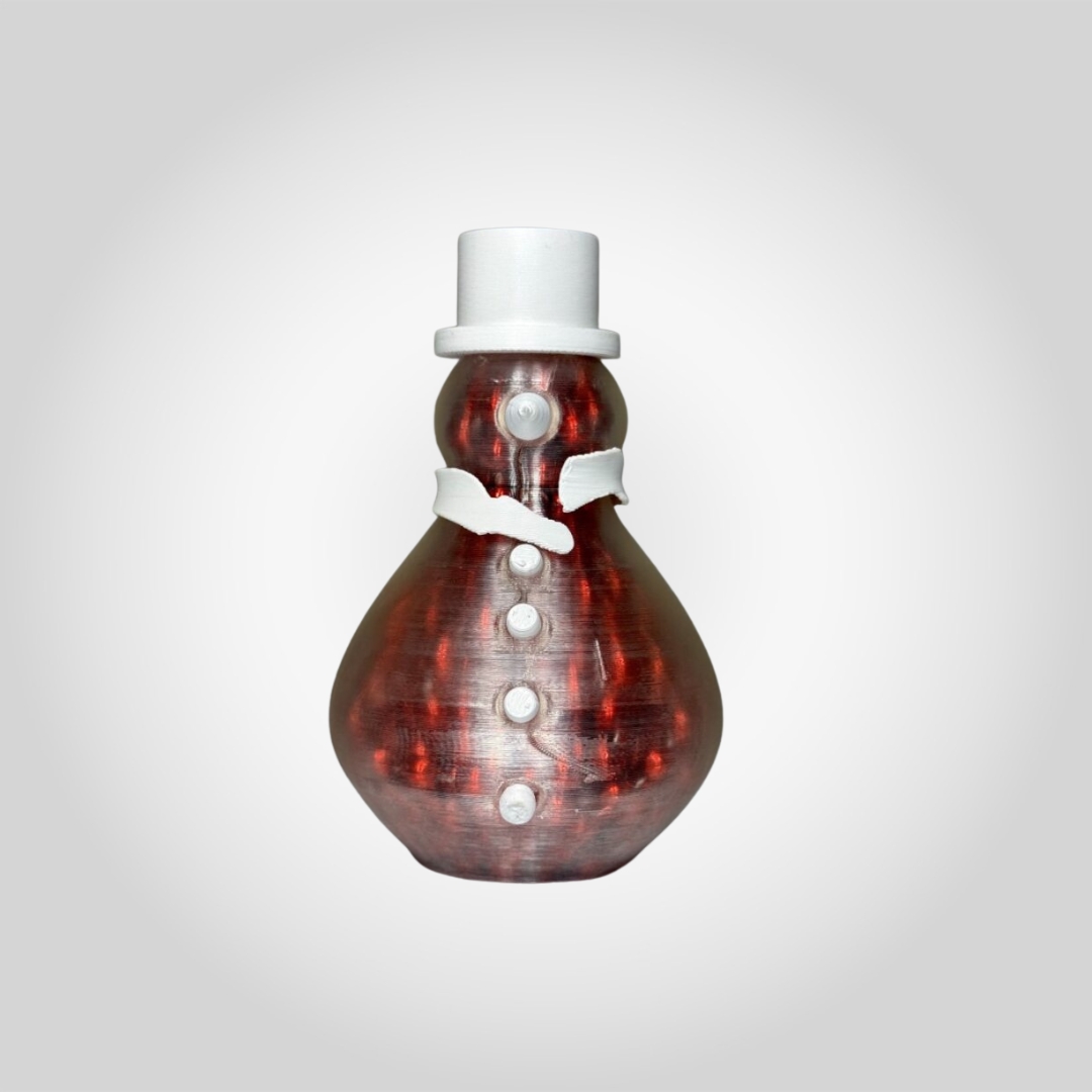 3d Prionted Snow Man Red