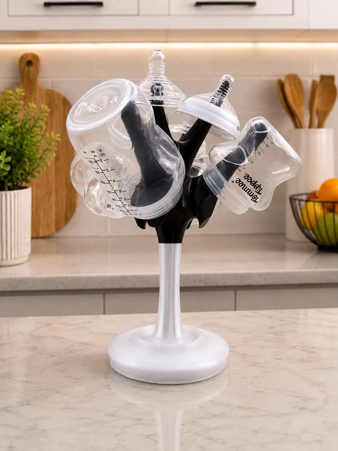 Premium 3D Printed Bottle Drying Rack UK for drying baby bottles, glasses and kitchen accessories