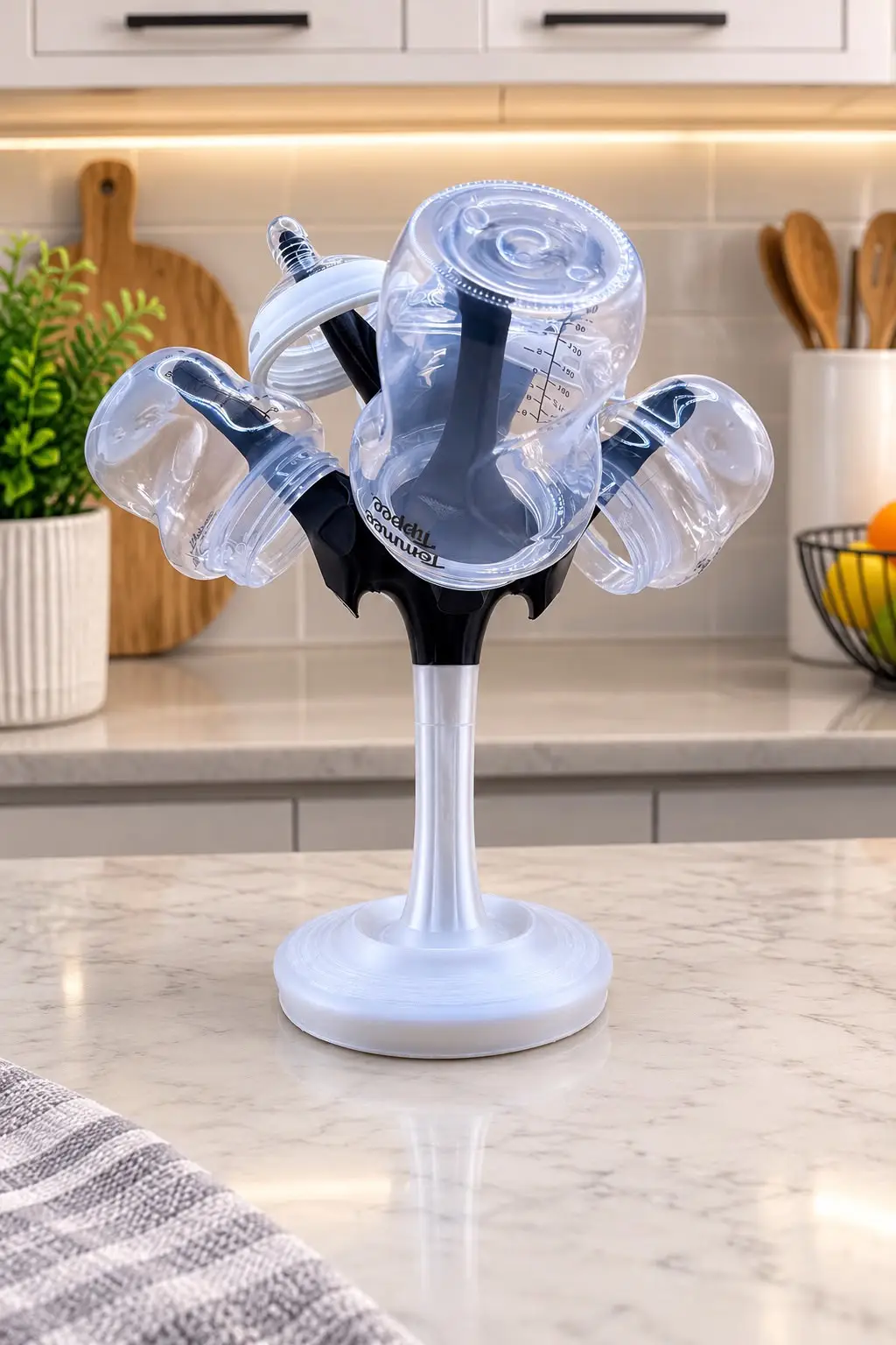 Premium 3D Printed Bottle Drying Rack UK for drying baby bottles, glasses and kitchen accessories