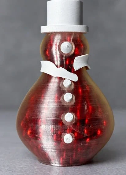 3D Printed Snowman Light UK