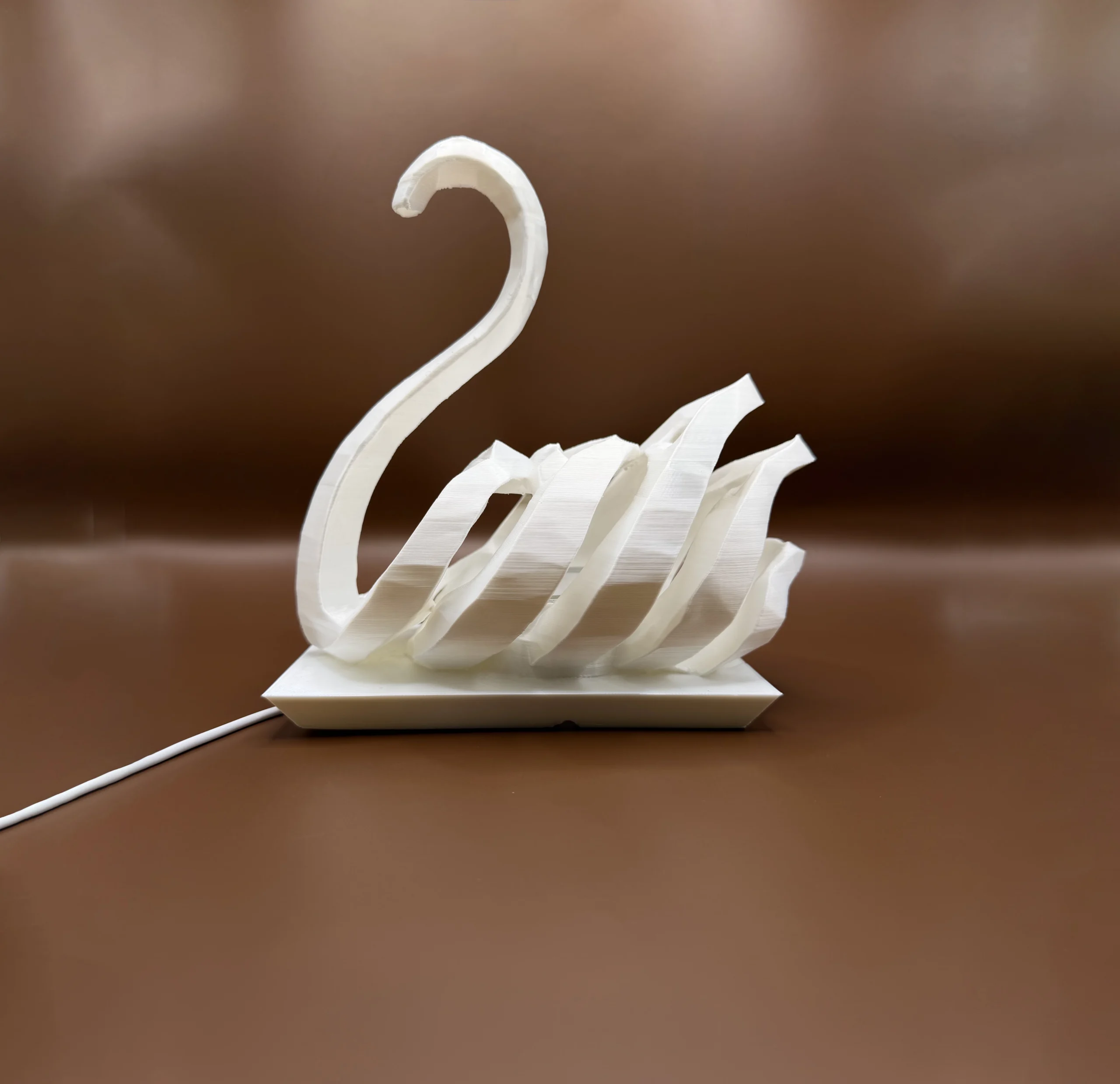 Printnests3d_3D Printed Swan Lamp UK