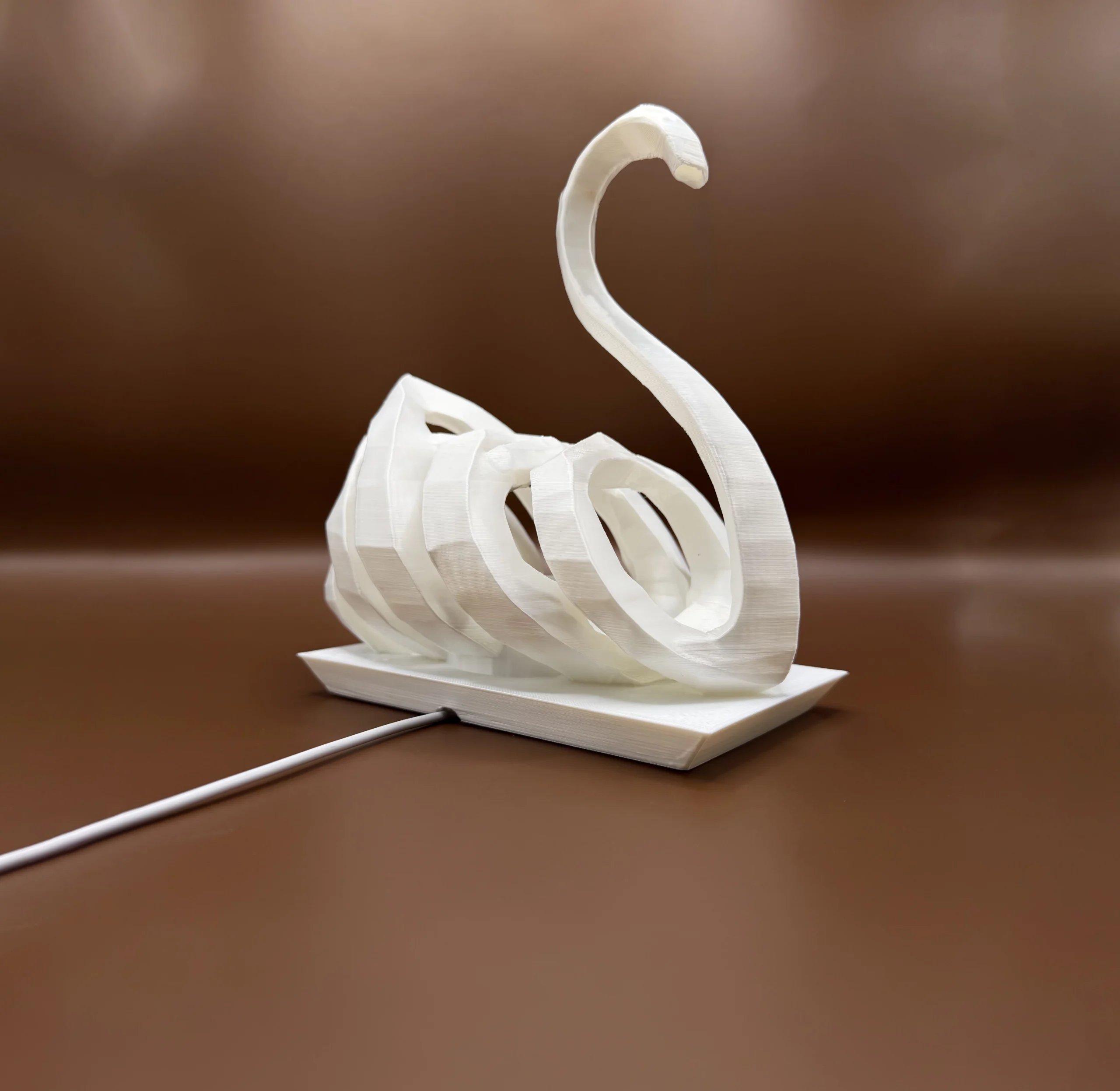 Printnests3d_3D Printed Swan Lamp UK