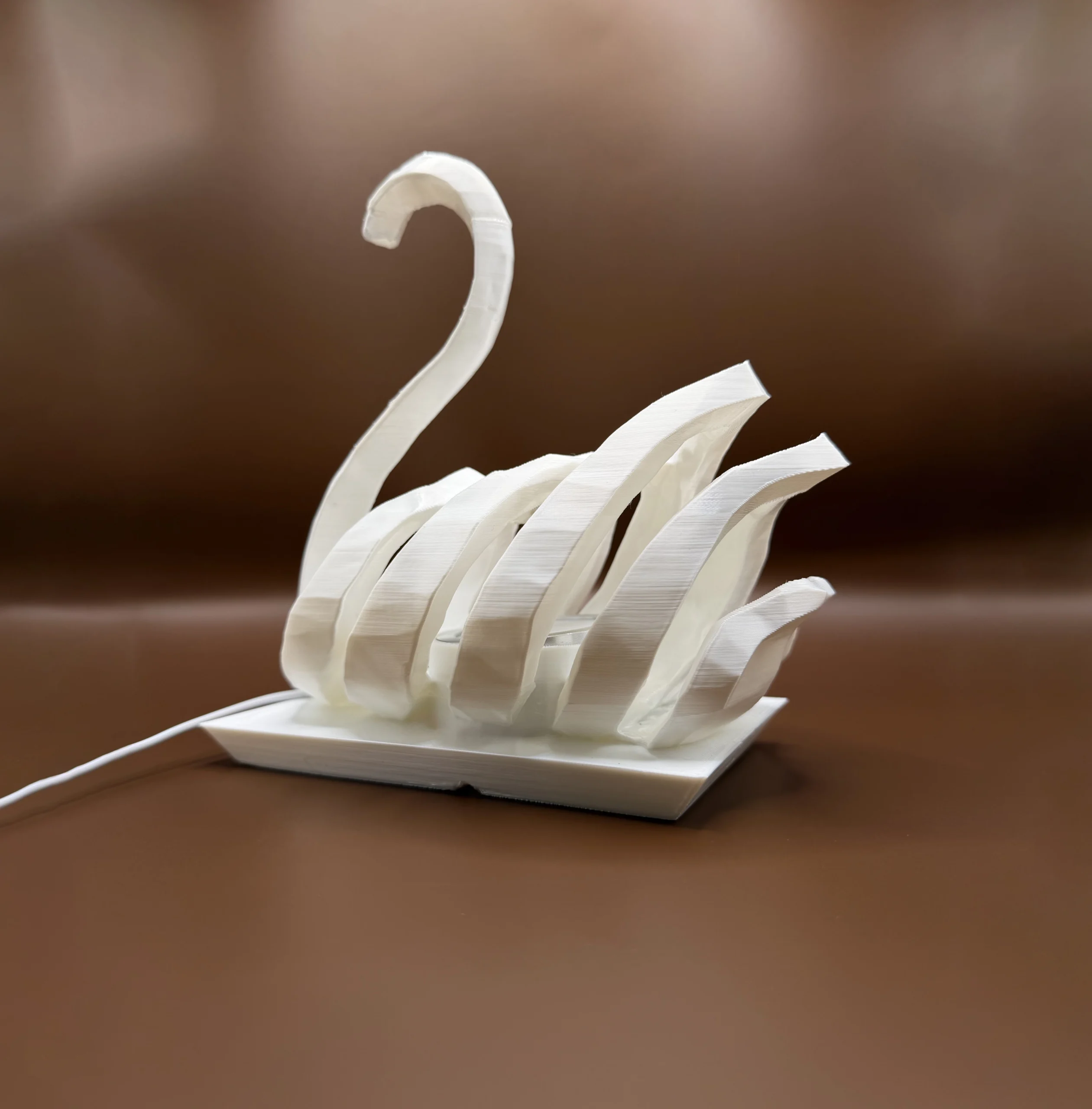 Printnests3d_3D Printed Swan Lamp UK