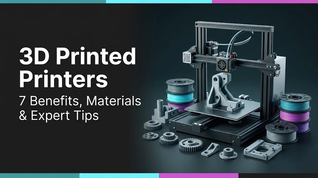 3D Printed Printers manufacturing custom mechanical parts and replacement components